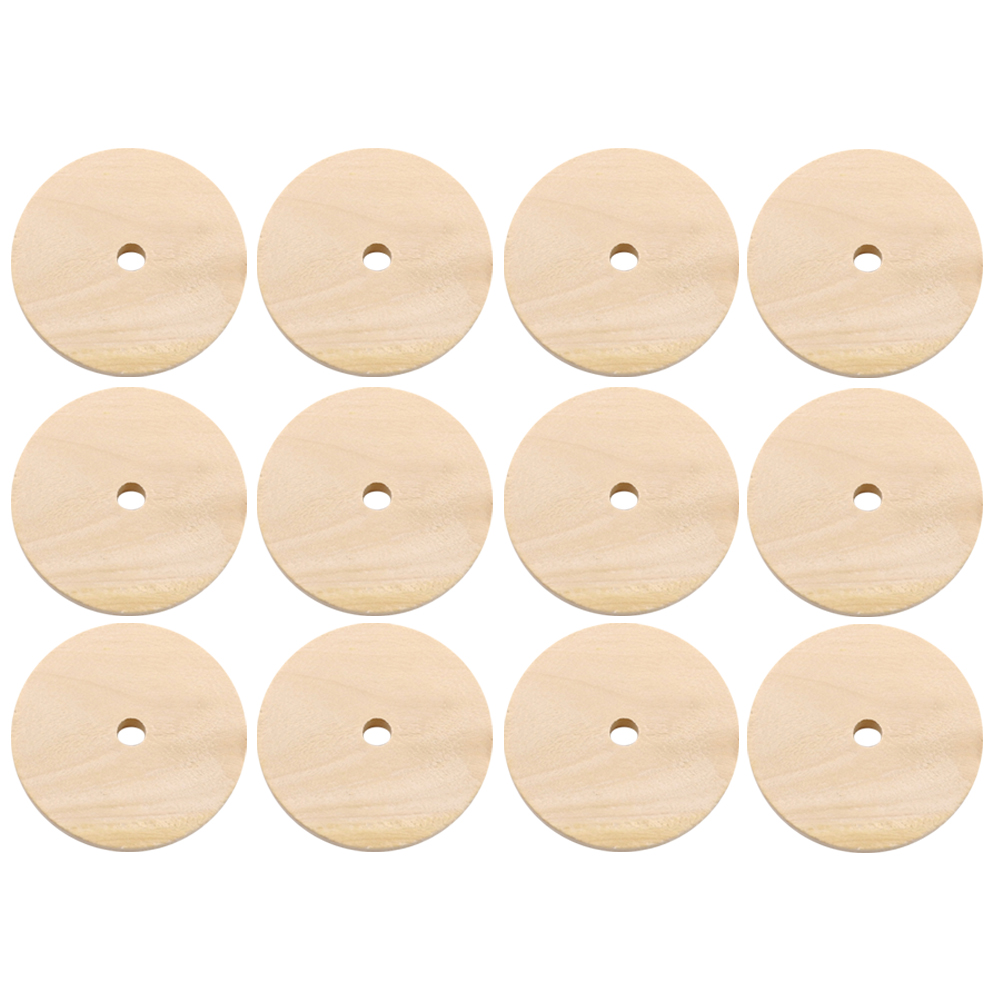 Wood Round Circles Crafts Piece Slices Wooden Disc Diy Decor Blank Cutout  Chips Supplies Pieces Natural